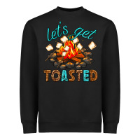 Black lets get toasted Heavyweight Sweatshirt - texasbilliewilder