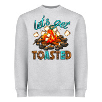 Heather Grey lets get toasted Heavyweight Sweatshirt - texasbilliewilder