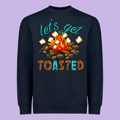 Lets Get Toasted Heavyweight Sweatshirt Designed By Texasbilliewilder
