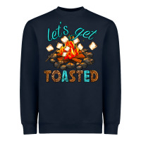 Navy lets get toasted Heavyweight Sweatshirt - texasbilliewilder