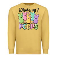 Antique Gold what's up peeps Premium Sweatshirt - MaliasSmallBusiness