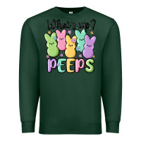 Sports Green what's up peeps Premium Sweatshirt - MaliasSmallBusiness