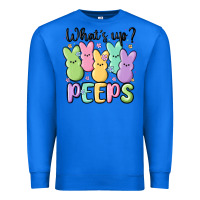True Royal what's up peeps Premium Sweatshirt - MaliasSmallBusiness