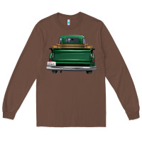 Chestnut western green truck back view Long Sleeve Tee - FaDigitalArtStudio