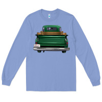 Colony Blue western green truck back view Long Sleeve Tee - FaDigitalArtStudio