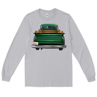 Moon Dust western green truck back view Long Sleeve Tee - FaDigitalArtStudio