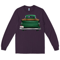 Plum western green truck back view Long Sleeve Tee - FaDigitalArtStudio