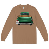 Toasted Coconut western green truck back view Long Sleeve Tee - FaDigitalArtStudio