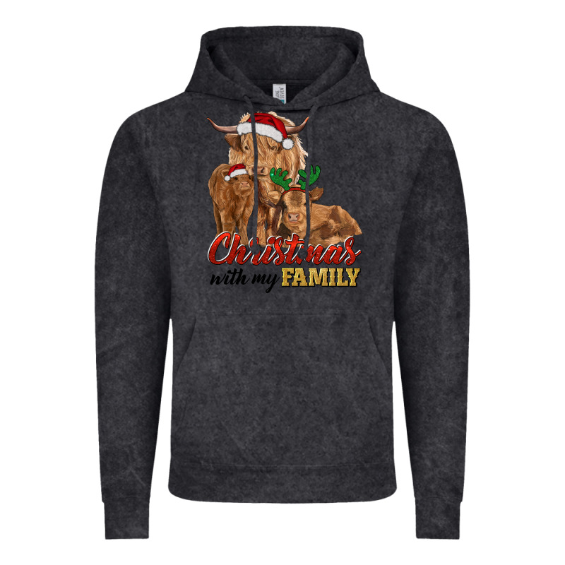 Cow And Calves Christmas With My Family Vintage Hoodie by RanaPortraitStore | Teevron