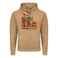 Vintage Camel Cow and Calves Christmas with My Family Vintage Hoodie - RanaPortraitStore
