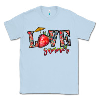 Dusty Blue love summer Classic Tee - CowhideDigitalArt