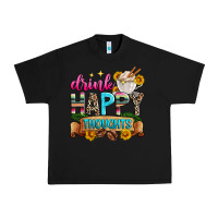 Black drink happy thoughts Urban Heavy Tee - Zillion Design Studio