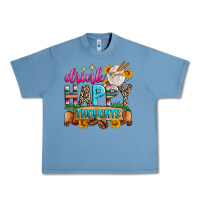 Pebble Blue drink happy thoughts Urban Heavy Tee - Zillion Design Studio