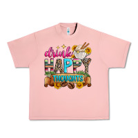 Salmon drink happy thoughts Urban Heavy Tee - Zillion Design Studio
