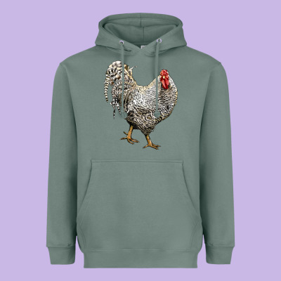 Dominique Rooster Heavyweight Hoodie Designed By Lillyallendesigns