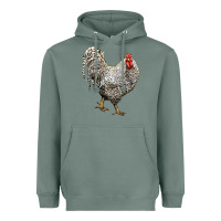 Sage Dominique Rooster Heavyweight Hoodie - LillyAllenDesigns