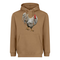Toasted Coconut Dominique Rooster Heavyweight Hoodie - LillyAllenDesigns