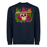 Navy mexican skull Heavyweight Sweatshirt - Zillion Design Studio