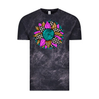 Cloud Black race sunflower Vintage Tee - Zillion Design Studio