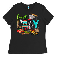 Black lunch lady crew Ladies Tee - AdoDesignShop