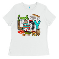 White lunch lady crew Ladies Tee - AdoDesignShop