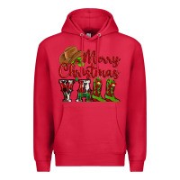Cardinal Merry Christmas Y'all Cowboy Premium Hoodie - MaliasSmallBusiness