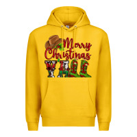Lemon Merry Christmas Y'all Cowboy Premium Hoodie - MaliasSmallBusiness
