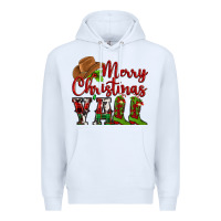 White Merry Christmas Y'all Cowboy Premium Hoodie - MaliasSmallBusiness