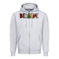 Heather Grey believe Zipper Hoodie - JahusDesignShop