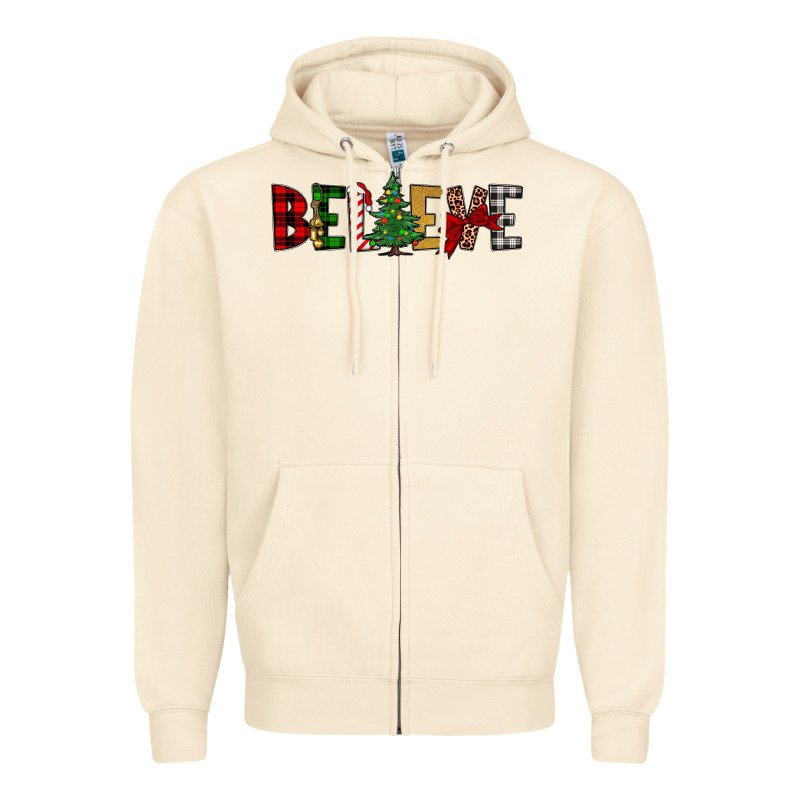 Believe Zipper Hoodie by JahusDesignShop | Teevron