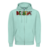 Seafoam believe Zipper Hoodie - JahusDesignShop