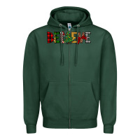 Sports Green believe Zipper Hoodie - JahusDesignShop