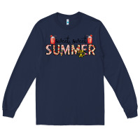 Navy sweet sweet summer Long Sleeve Tee - CowhideDigitalArt