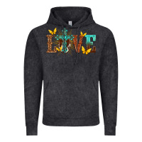 Vintage Black love with cross Vintage Hoodie - texasbilliewilder