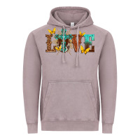 Vintage Zinc love with cross Vintage Hoodie - texasbilliewilder