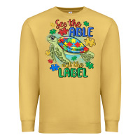 Antique Gold see the able not the label Premium Sweatshirt - MaliasSmallBusiness