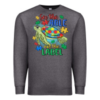 Charcoal Heather see the able not the label Premium Sweatshirt - MaliasSmallBusiness