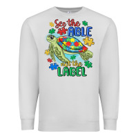 Dove Grey see the able not the label Premium Sweatshirt - MaliasSmallBusiness
