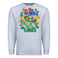 Heather Grey see the able not the label Premium Sweatshirt - MaliasSmallBusiness