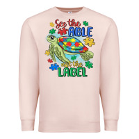 Pale Pink see the able not the label Premium Sweatshirt - MaliasSmallBusiness