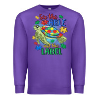 Purple see the able not the label Premium Sweatshirt - MaliasSmallBusiness