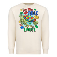Sandshell see the able not the label Premium Sweatshirt - MaliasSmallBusiness