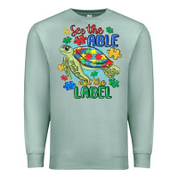 Seafoam see the able not the label Premium Sweatshirt - MaliasSmallBusiness