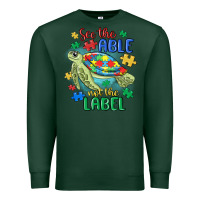 Sports Green see the able not the label Premium Sweatshirt - MaliasSmallBusiness