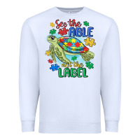 White see the able not the label Premium Sweatshirt - MaliasSmallBusiness