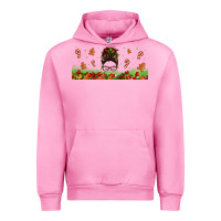 Fuchsia Pink christmas mama messy bun Urban Hoodie - Jasminsmagicworld