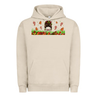 Pigment French Oak christmas mama messy bun Urban Hoodie - Jasminsmagicworld