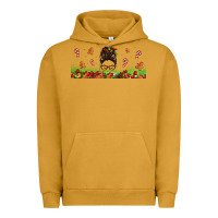 Pigment Peanut Butter christmas mama messy bun Urban Hoodie - Jasminsmagicworld