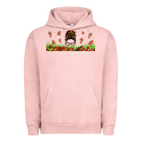 Pigment Salmon christmas mama messy bun Urban Hoodie - Jasminsmagicworld