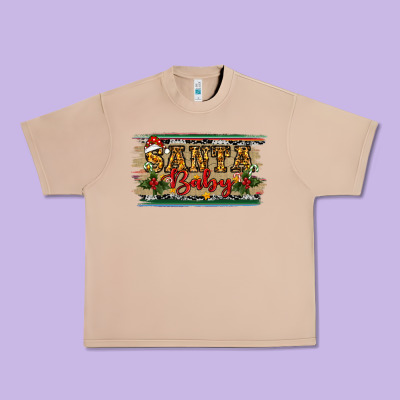 Christmas Western Santa Baby Urban Heavy Tee Designed By Ranaportraitstore